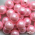 0404-00108-Бусины пластиковые под жемчуг "ОмТекс", 16 мм, (уп.50гр=24+/-1шт) цв.101-св.розовый - купить в Череповце. Цена: 44.18 руб.