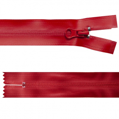 Молния водонепроницаемая PVC Т-7, 20 см, неразъемная, цвет (820)-красный - купить в Череповце. Цена: 21.56 руб.