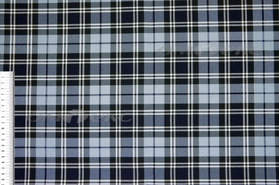 Ткань костюмная клетка Т7274 2004, 220 гр/м2, шир.150см, цвет т.синий/гол/бел - купить в Череповце. Цена 
