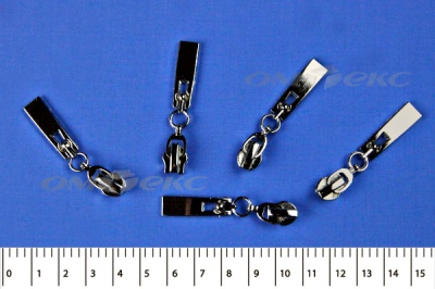 Слайдер декоративный, металлический №1/спираль Т7/никель - купить в Череповце. Цена: 6.29 руб.