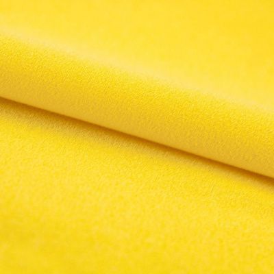 Креп стрейч Амузен 12-0752, 85 гр/м2, шир.150см, цвет жёлтый - купить в Череповце. Цена 194.07 руб.