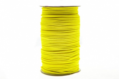 0370-1301-Шнур эластичный 3 мм, (уп.100+/-1м), цв.110 - желтый - купить в Череповце. Цена: 459.62 руб.