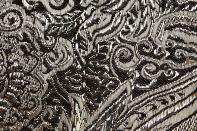 Ткань костюмная жаккард №11, 140 гр/м2, шир.150см, цвет тем.серебро - купить в Череповце. Цена 383.29 руб.