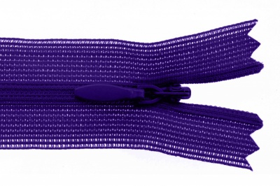 Молния потайная Т3 866, 20 см, капрон, цвет фиолетовый - купить в Череповце. Цена: 5.27 руб.