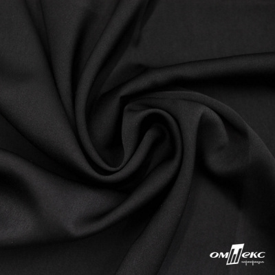 Ткань плательная Габриэль 100% полиэстер,140 (+/-10) гр/м2, шир. 150 см, цв. черный BLACK - купить в Череповце. Цена 248.37 руб.