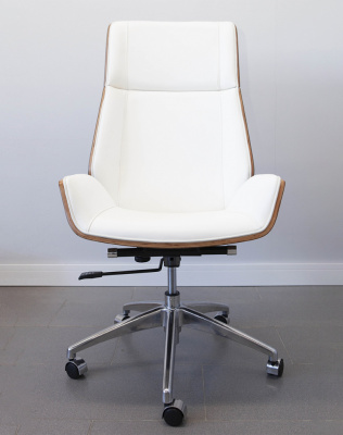 Кресло из натуральной кожи, каркас дерево арт. FX-BC06 - купить в Череповце. Цена 34 820.52 руб.