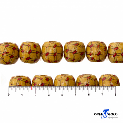0189-Бусины деревянные "ОмТекс", 17 мм, упак.50+/-3шт - купить в Череповце. Цена: 83.66 руб.