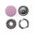 Кнопка рубашечная (закрытая) 9,5мм - эмаль, цв.003 - розовый - купить в Череповце. Цена: 5.74 руб.