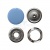 Кнопка рубашечная (закрытая) 9,5мм - эмаль, цв.182 - св.голубой - купить в Череповце. Цена: 5.74 руб.
