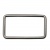 Рамка металлическая прямоугольная, 40 х 15 мм- тём.никель - купить в Череповце. Цена: 4.60 руб.