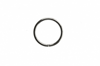 Кольцо металлическое d-15 мм, цв.-никель - купить в Череповце. Цена: 2.45 руб.