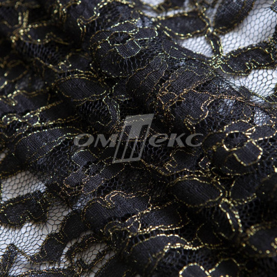 Кружевное полотно XD LACE 1-4, 80 гр/м2, шир.150см, цвет чёрный - купить в Череповце. Цена 245.94 руб.
