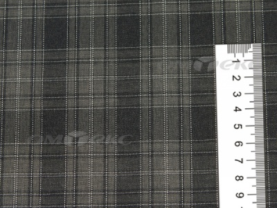 Ткань костюмная клетка 25235 2004, 185 гр/м2, шир.150см, цвет серый/бел - купить в Череповце. Цена 