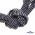 Шнурки #107-07, плоские 130 см, двухцветные цв.серый/чёрный - купить в Череповце. Цена: 23.03 руб.